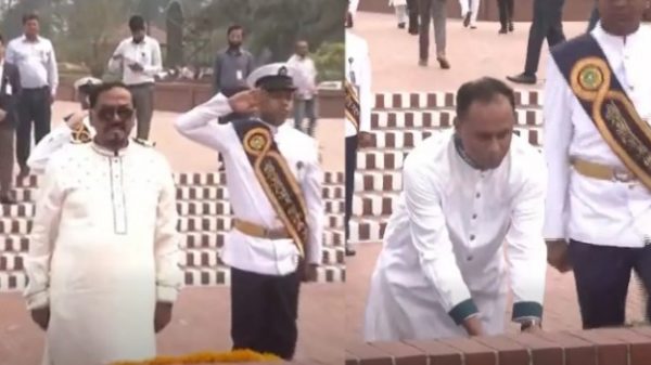 জাতীয় স্মৃতিসৌধে স্পিকার ও ডেপুটি স্পিকারের শ্রদ্ধা