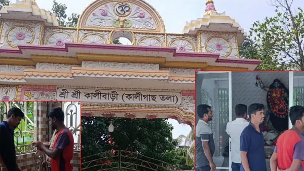 হবিগঞ্জে কালী মন্দিরে চুরি: প্রতিমার স্বর্ণালংকার ও দানবাক্সের টাকা লুট